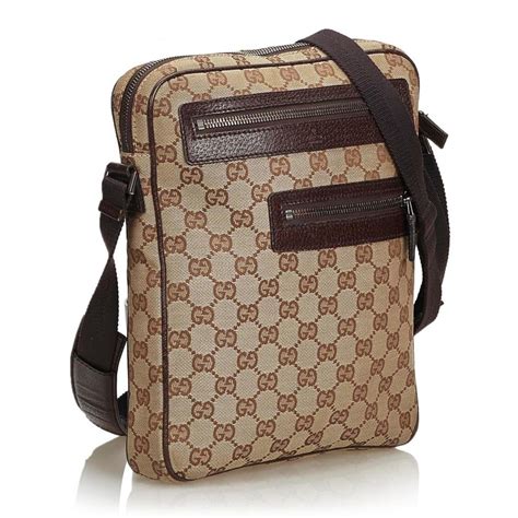 gucci crossbody brown bag|Gucci crossbody vintage bag.